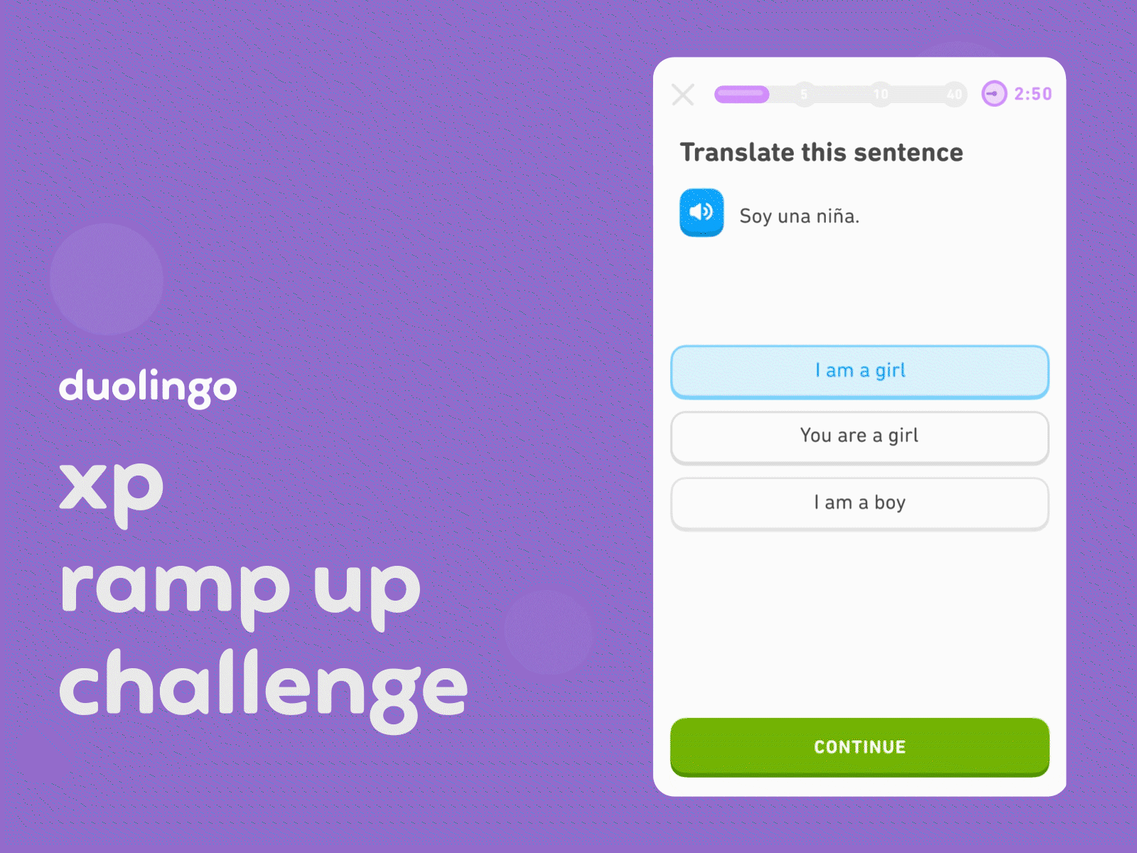 XP Ramp Up Challenge booster challenge duolingo game icons illustrations language learning
