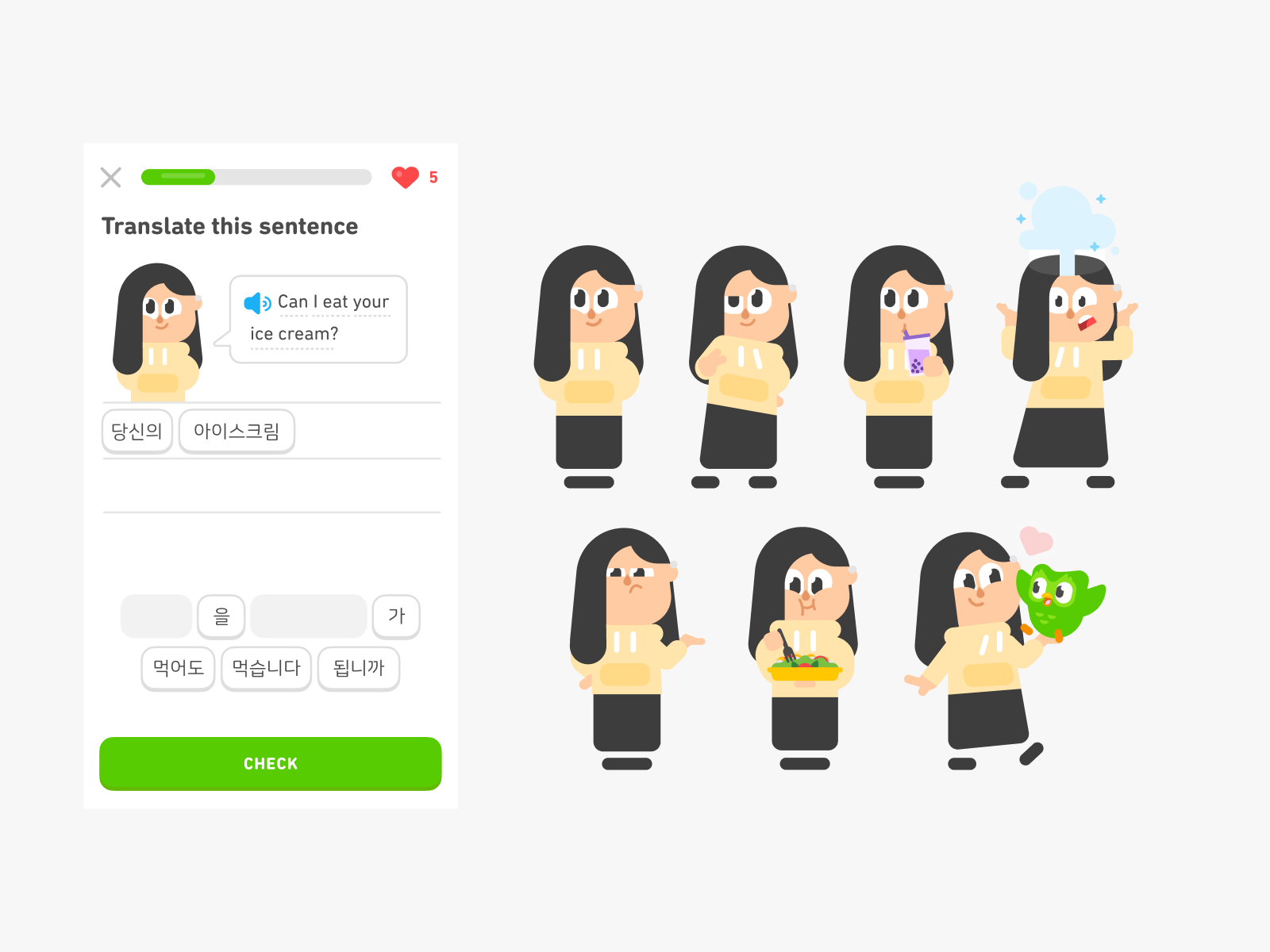 Duolingo style character by AJ Noh for Duolingo on Dribbble