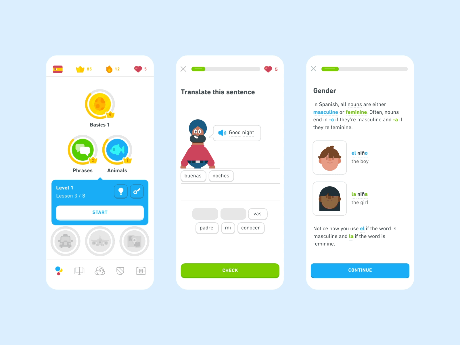 Duolingo Dark Mode Concept concept dark mode dark theme duolingo mobile ui