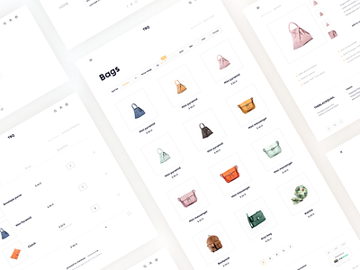 Redesign for a leading independent fashion label The Black Quail bag cart clean fashion fashion label interaction minimalism shop shopping shopping bag ui ux web web design white