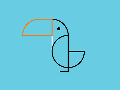 Toucan Sam 2d flat icon illustration illustrator toucan
