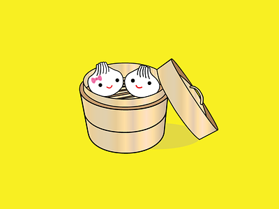 Cute dumplings cute dumplings friends illustrator kawaii line art