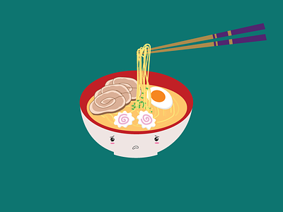 Concerned Ramen chopsticks concerned cute kawaii noodles ramen