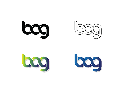 BAG explorations badge design explorations line work logo