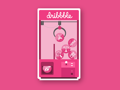 Designer's Pick claw dribbble pink sticker stickermule