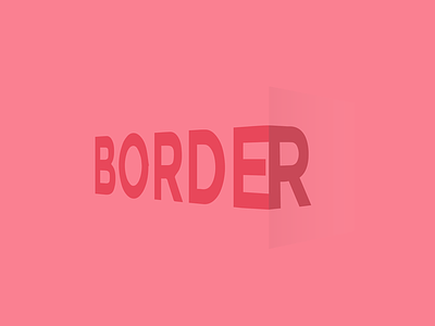 Border border color edge red text type typography