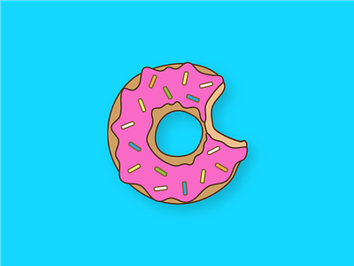 donuts are tasty color cute design donut hungry kawaii line work sprinkles yum