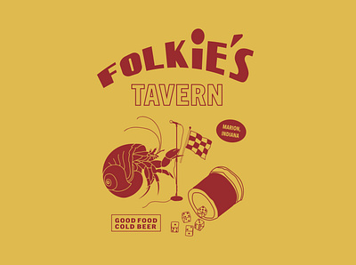 Folkie's design illustration shirt design typography