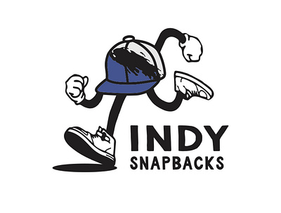 Indy Snapbacks branding design illustration logo typography