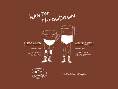 Winter Throwdown Shirt Design design illustration shirt design