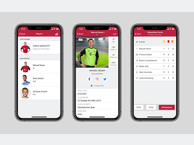 IOS APP for Football Trainers app application football app managment mobile mobile app mobile design native sport ui user experience