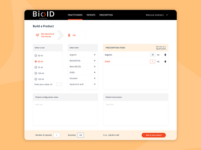 UI Design. CRM System for Beauty Clinic BioID