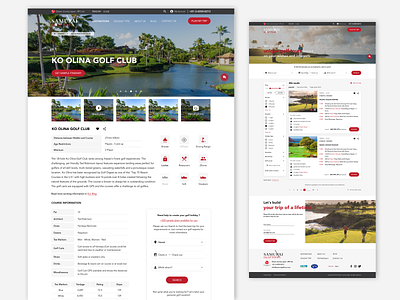 UX/UI Design for Japanese Golf Travel Agency design golf golf tournament samurai travel agency trip ui user experience user interface design visual design website design