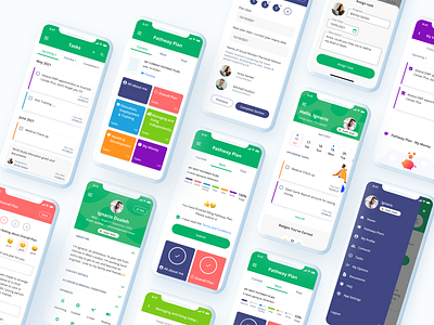 UX/UI Design Social PWA Pathway Plan App