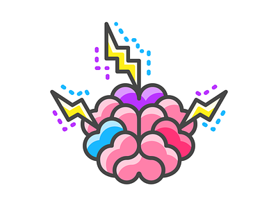 brainstorm brain brainstorm creative process creativity design thinking icon icon design illustration neurology neuroscience thoughts vector