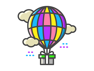 Balloon air air balloon balloon clouds creativity delivery flying hot air balloon icon icon design sky