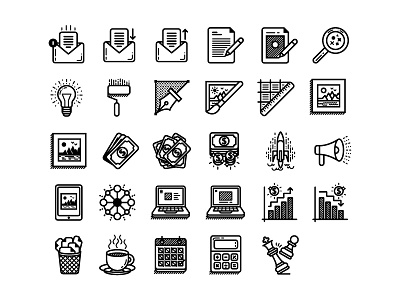 Creative Process Icon Collection