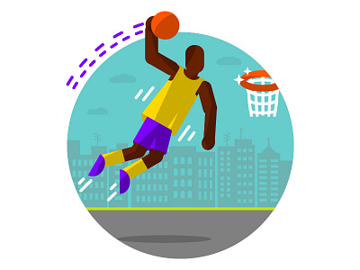 Basketball Illustrated Icon