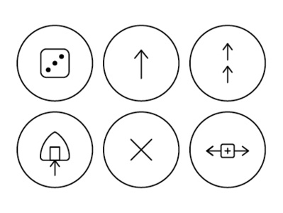 Board game icon set