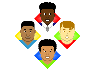 Character avatars avatar avatar icons character diversity flat flat design icon design icondesigner illustration male men square vector work in progress