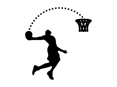 Basketball icon basket basketball bw dunk icon icon design illustration lebronjames nba player slam sports