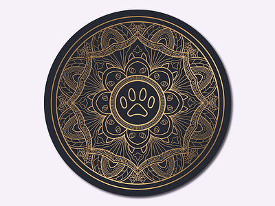 Mandala coaster design for Sticker Mule Contest