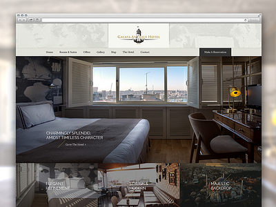 Letting the imagery speak for itself design layout website