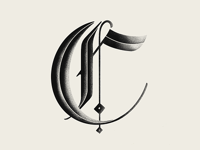 C for 36 Days of Type 36daysoftype blackletter distressed goodtype grit handmade theletteringcontinues truegrit typebytrade typegang typespire typetopia typeyeah