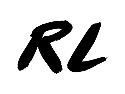 RL brush initials