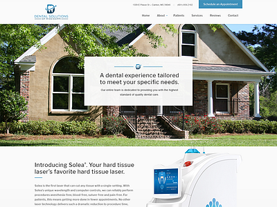 Dental website - Home clean dental dentist modern site solea teeth tooth ui ux website