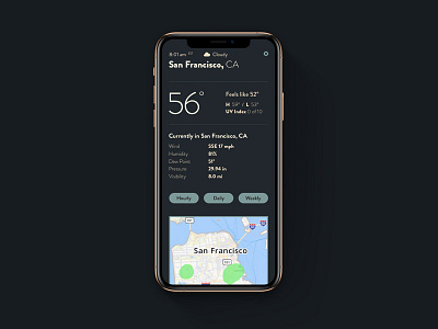 Weather Interface dailyui design maps mobile ui ui deisgn user experience ux weather