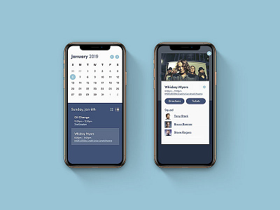 Calendar Event avengers calendar concert dailyui design mobile ui design user experience