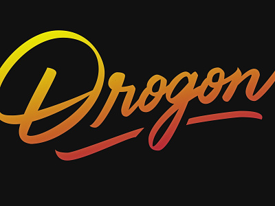 Dreamin' of Drogon beziers brand branding brush brush lettering design dragon drogon game of thrones got gradient hashtaglettering illustrator lettering logo script type typography vector
