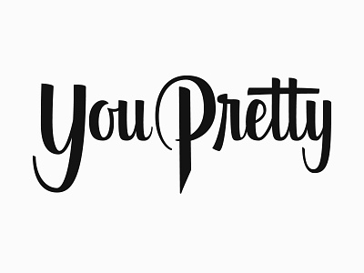 You Purty beziers brand branding brush brush lettering design illustrator lettering logo pretty script type typography vector you you pretty