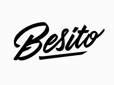 Besito besito beziers brand branding brush brush lettering design hashtaglettering illustrator kiss lettering logo script type typography vector