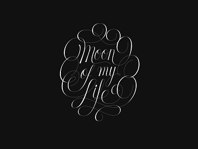 Moon of My Life brushlettering cartouche dothraki drogo game of thrones goodtype got khal drogo khalasar life moon moon of my life script script lettering thrones type typematters typeyeah typism typography