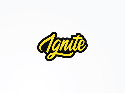 Ignite brush lettering design goodtype handlettering ignite illustrator lettering script thedailyletter thedailytype type typegang typematters typetopia typeyeah typism typography vector