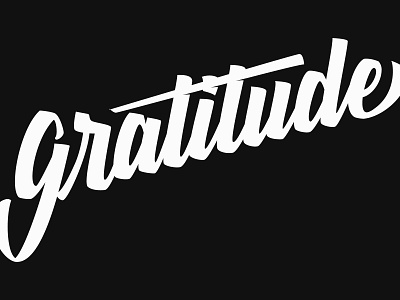 Gratitude beziers brushlettering calligraphy calligraphy and lettering artist design goodtype handdrawn handlettering illustrator script thedailyletter type typegang typematters typespire typeyeah typism typography vector