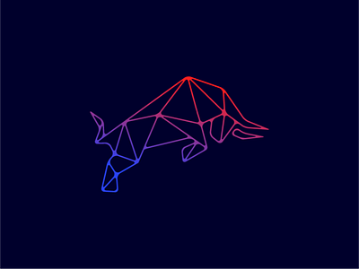 Bull Tech origami Logo