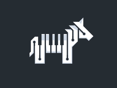 Zebra Piano2 01 animal apps creative electronic geometric icon music musical piano studio technology zebra