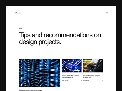 Agency Blog agency article blog blog post branding business cms design digital landing page layout magazine minimal news startup thumbnail ui ux web design website