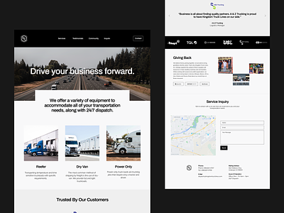 Logistics Landing Page