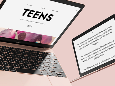 Youth Ministry Website bold branding color highlight hip jesus layout minimal ministry student typography ui ux web design young youth youth group youth ministry