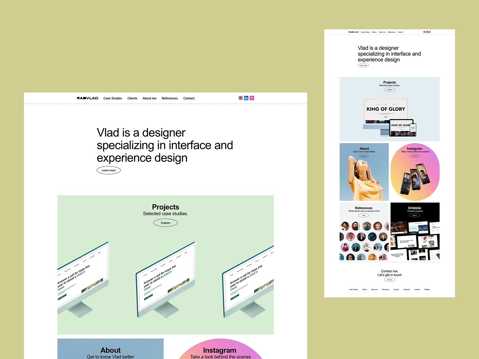Design Portfolio agency branding business design designer digital freelance grid landing page layout minimal portfolio resume startup studio ui ui design ux web webflow