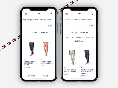 E-commerce filtered & unfiltered lists creative digital flat iphone minimal ui design ux design visual
