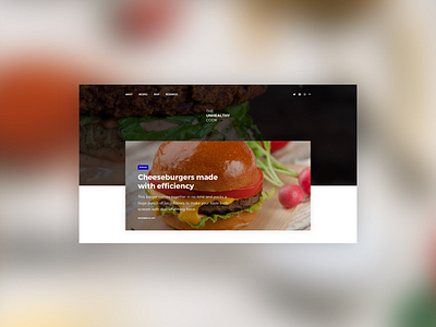 Culinary Template — Landing Page creative flat ix minimal template ui ux visual web website