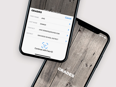 GRADES app apple branding creative digital ios iphone minimal school ui ux visual