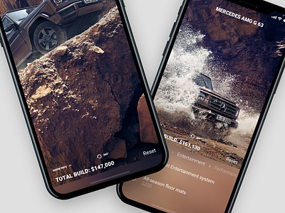G63 Configurator 3d desert fonts g wagon graphic design icons mercedes minimalistic ui ux visual