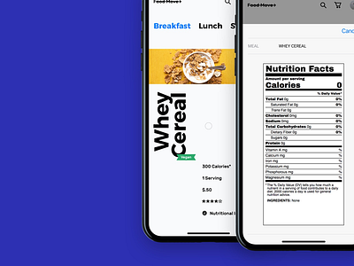 Food Move apple blue design digital ios minimalistic trigger ui ux visual white