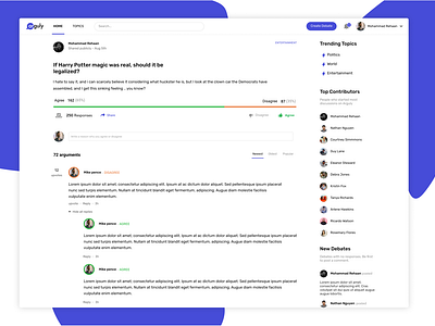 Arguly - debate platform